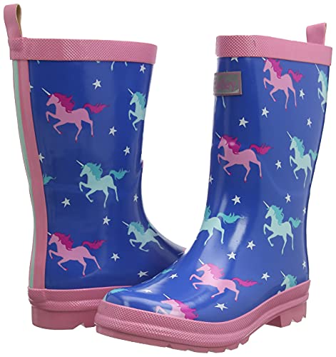 Hatley Unicorn Wellington Boots | Blue & Pink