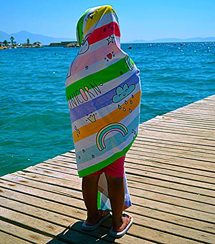 Large Soft Unicorn Beach Towel For Kids