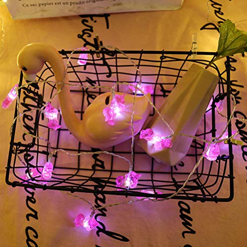 Pink Unicorn String Fairy LightsNight Light Decoration for Wedding Party Bedroom Birthday (Warm White, 3m 20 LEDs)