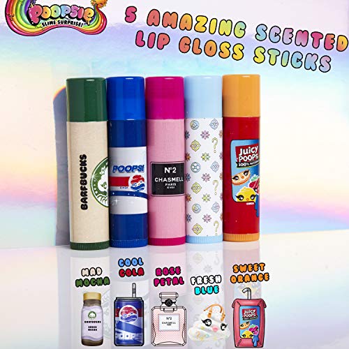 Poopsie Unicorn Surprise | Lip Gloss Set Pack of 5 | Gift Idea For Girls Teenagers Age 6+ Years