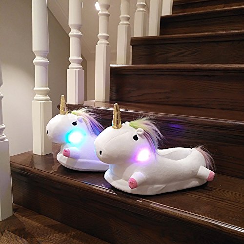 Light Up Unicorn Slippers For Women 