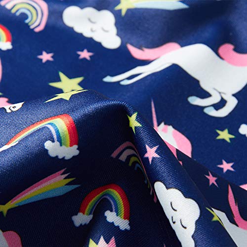 Unicorn & Rainbows Party Dress Blue For Girls  