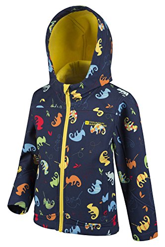 Unicorn Kids Softshell Jacket - Water Resistant Girls Rain Coat, Fleece Lined | Mountain Warehouse