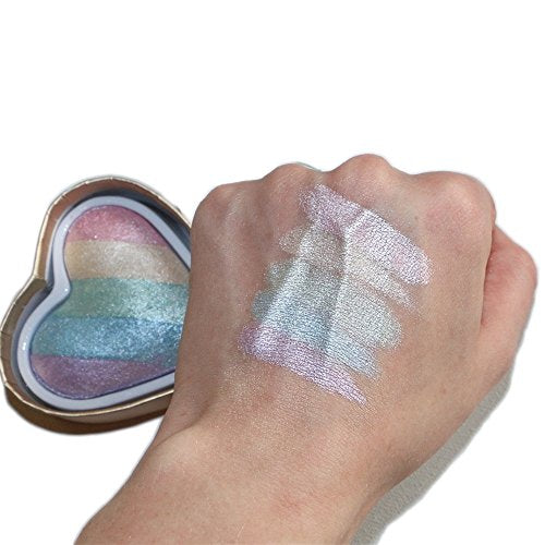 Unicorn rainbow highlighter, makeup revolution, shimmer, shine.