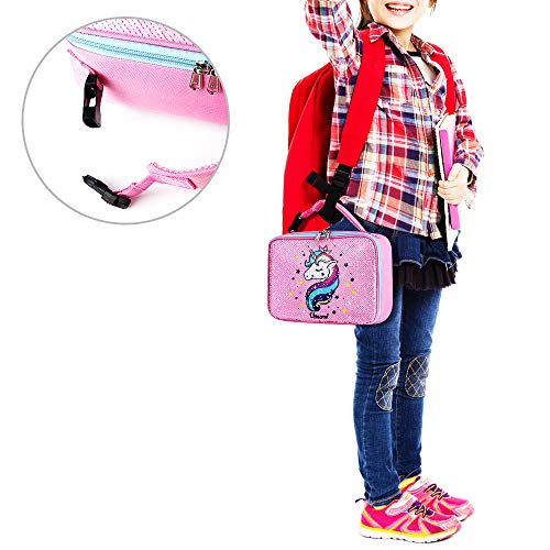 Reversible Sequin Flip Colour Change Unicorn Lunchbox | Pink
