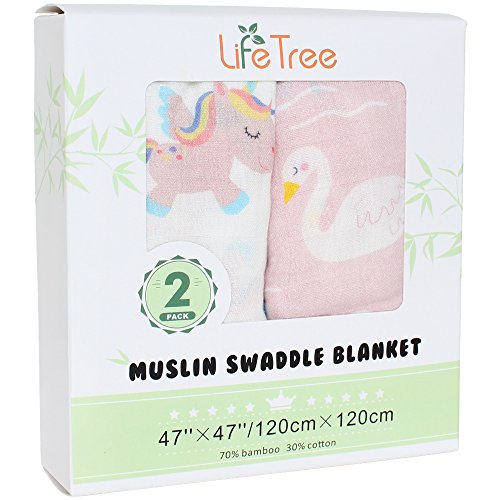 unicorn muslin swaddle blanket boys girls