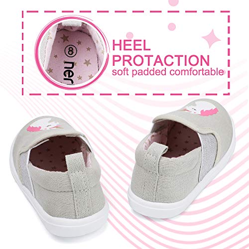Unicorn Slip On Shoes Grey, Pink