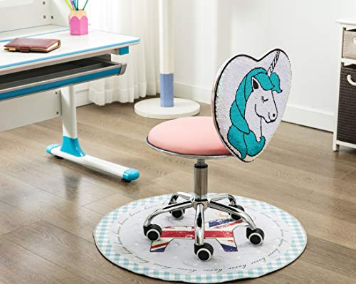 Cute Unicorn Office Homework Work Chair 