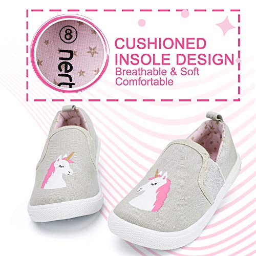 Unicorn trainers kid grey pink white