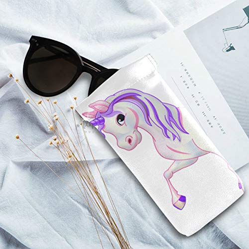 Unicorn pastel design glasses case