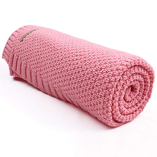 Pink Cellular Baby Blanket | Pram, Cot Bed, Moses Basket