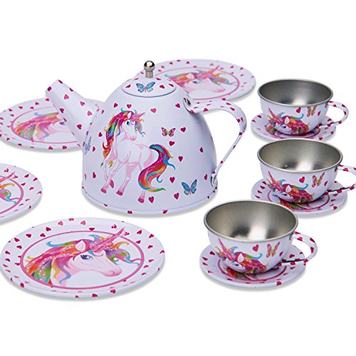 Metal Unicorn Tea Set For Children (Toys)