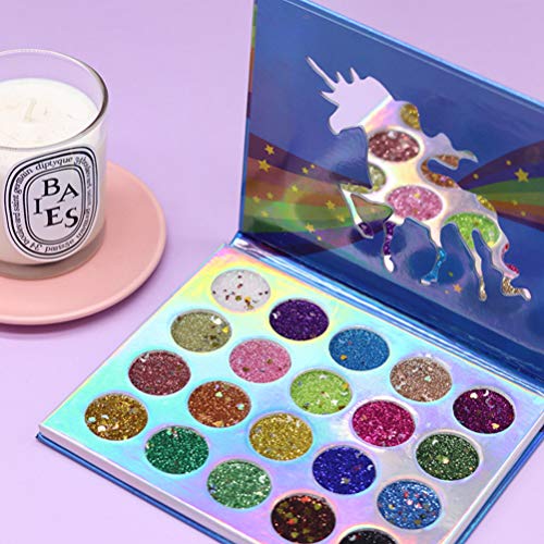 Glittered Unicorn Eye Shadow Palette | 20 Colours