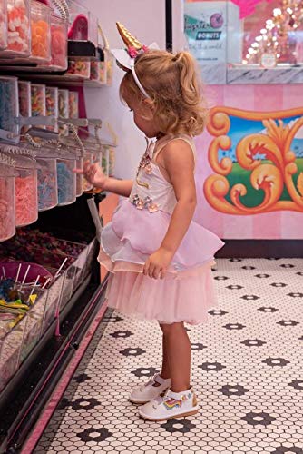 Ella Unicorn Squeaker Sneakers Mary Jane White