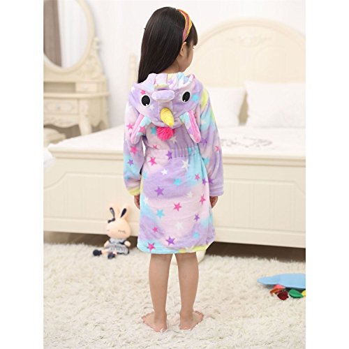 Girls Unicorn Dressing Gown With Hood