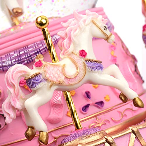 Unicorn Carousel Music Box