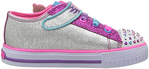Silver unicorn glitter trainer pink skecher