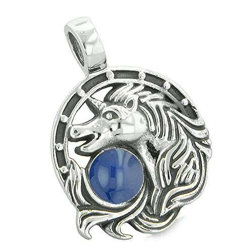 Unicorn best friend necklace purple gem
