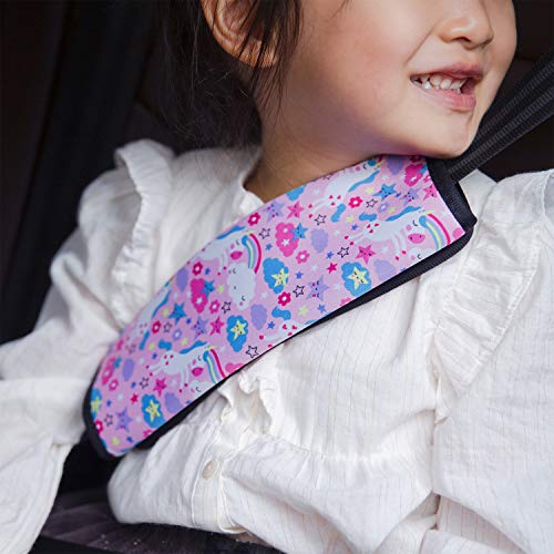 Unicorn Car Seat Belt Cover | Pink