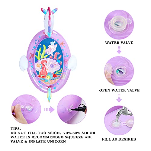Purple Unicorn Water Mat | For Babies 