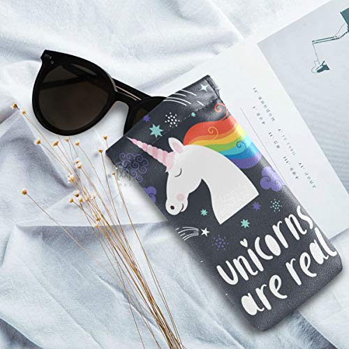 Unicorns Are Real Quote Glasses Case