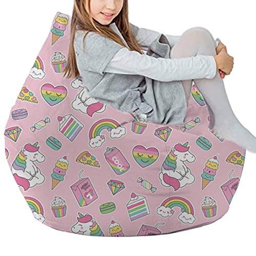 Kids Unicorn Bean Bag Cover | Beans Not Included 