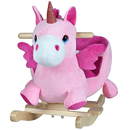 Unicorn Plush Rocking Chair | Pink