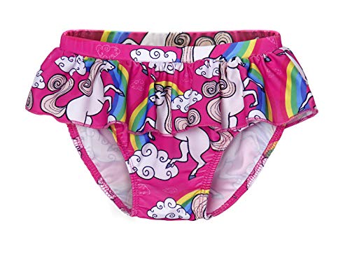 Unicorn Swimming Costume for Girls Pink 2 Piece Kids