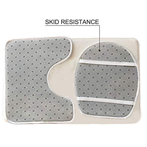 3 Piece Galaxy Unicorn Non-Slip Contour Mat + Toilet Lid Cover + Bath Mat | Purple