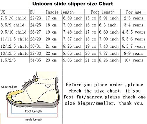 Cute Unicorn Sliders | Blue | Outdoors Beach Shoes