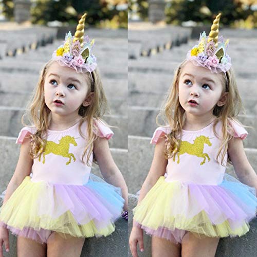 Girls 1st Birthday Outfit Unicorn Cake Smash