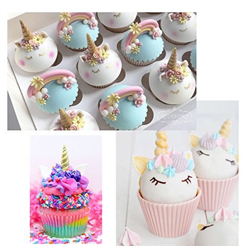 Mini Unicorn Silicon Mold For Cake Toppers / Cup Cake Decorating