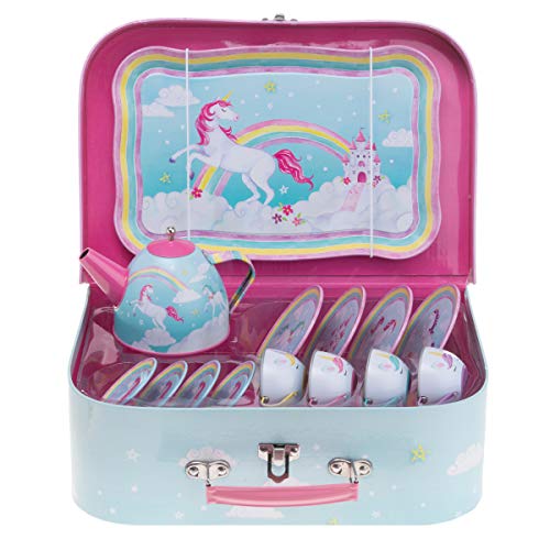 Kids Metal Pretend Unicorn Tea Set