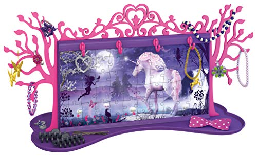Ravensburger 12102 My 3D Boutique, Unicorns Jewellery Tree 3D Jigsaw Puzzle - 108 Pieces