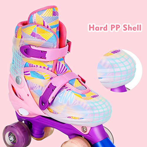 Multi Coloured Unicorn Roller Skates For Kids 