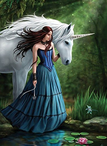 Fairy Princess with Unicorn | Artist Anne Stokes | Canvas Picture | Wall Art