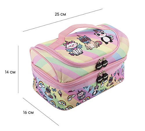Team Unicorn Girls Lunchbox Pink