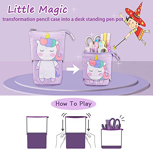 Pencil Case to Pen Pot Unicorn Holder
