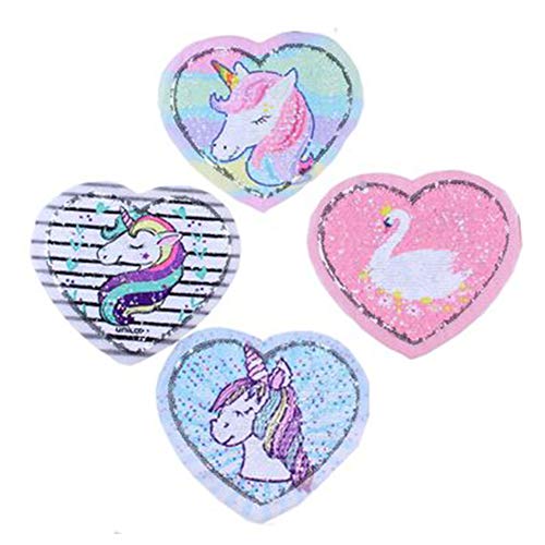 Reversible Sequin Unicorn Sew On Patches 