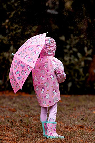 Fringoo Pink Unicorn Rain Coat | Waterproof Jacket 