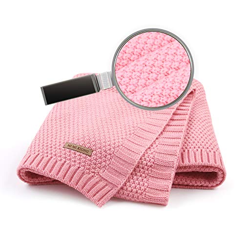 Woolen Pink Baby Blanket Cellular 
