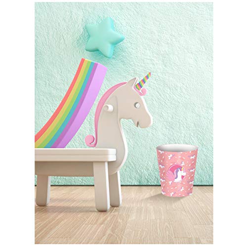 Unicorn Waste Paper Bin | Pink
