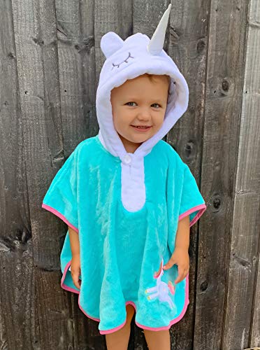 Unicorn Poncho Towel with Hood