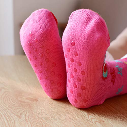 Women's Unicorn Slipper Socks | Super Soft and Warm Fleece Lined Socks