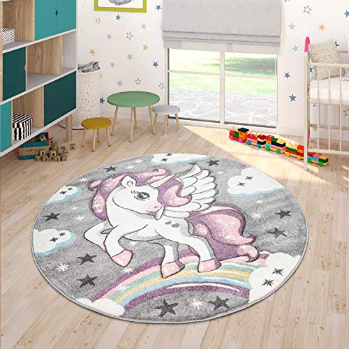 Kids Unicorn Rug Multicoloured