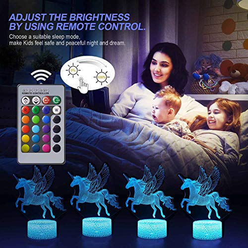 7 Colour Changing Unicorn Bedside Light Night Light