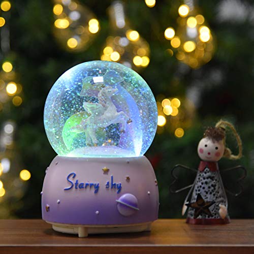Magical Unicorn Snow Globe | Music Box