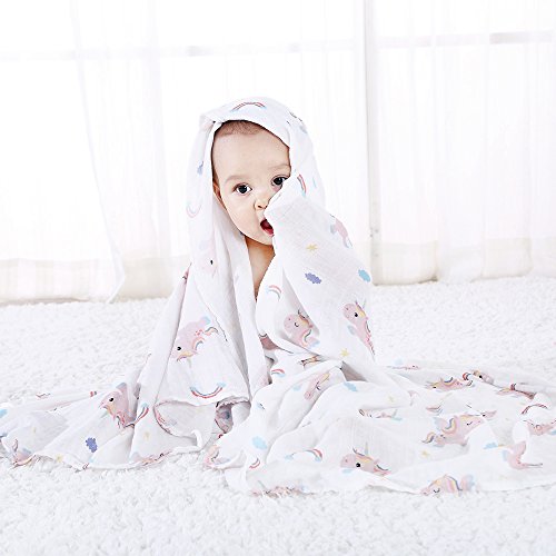 Unicorn Muslin Blanket For Baby