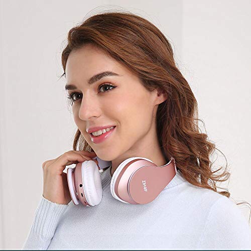 Women's Rose Gold Bluetooth Headphones 