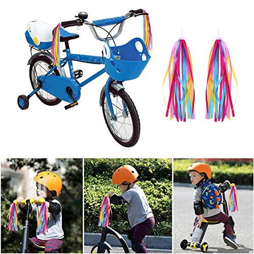 Kid's Rainbow Bike Streamers For Girls Boys | Tassel Ribbons | Bike Accessories